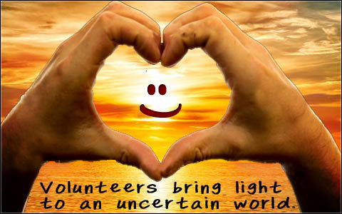 volunteers bring light to others