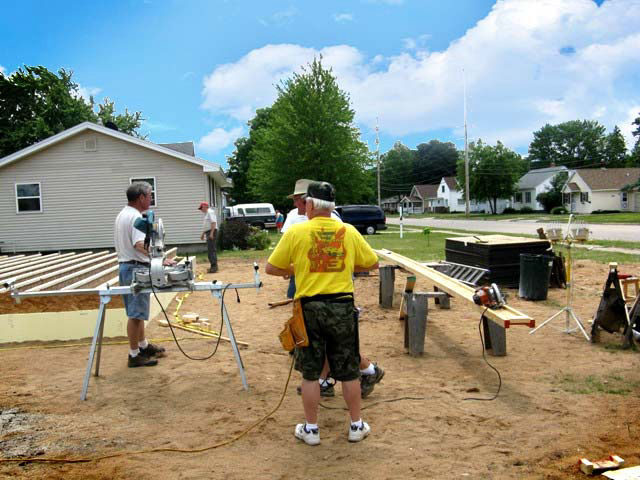 workers talking