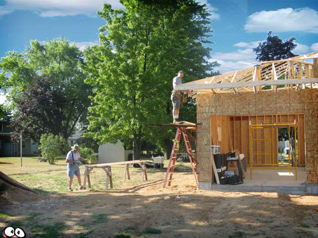 framing the roof