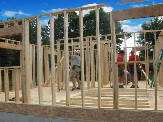 framing the walls