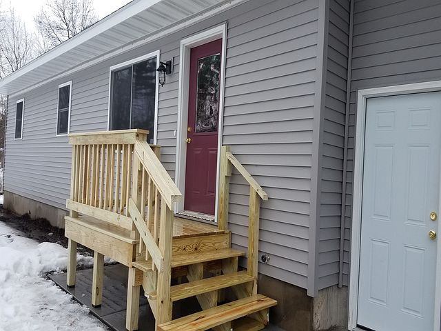 front door of completed home