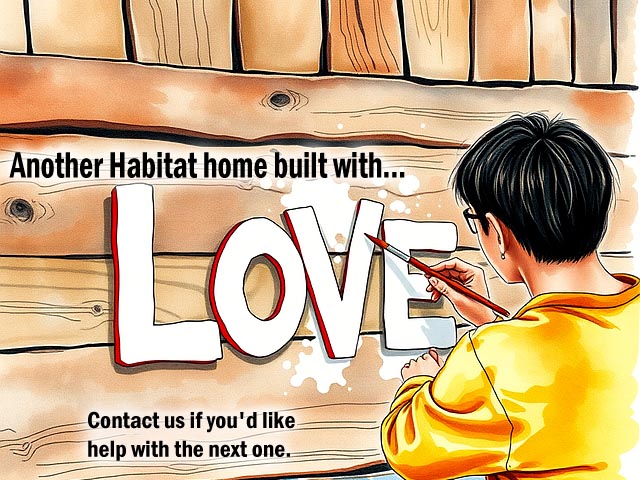built with love sign