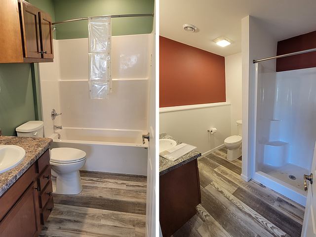 front door of completed home