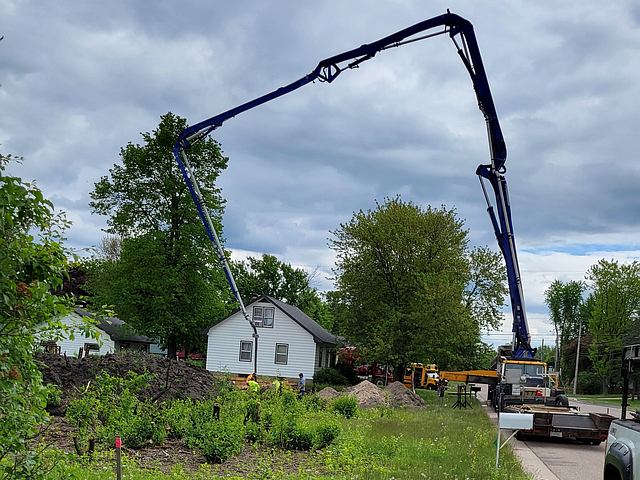 subfloor added on top of the basement walls